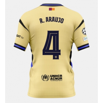 Billige Fotballdrakt Barcelona Ronald Araujo #4 Replika Bortedrakt 2025-26 Kortermet